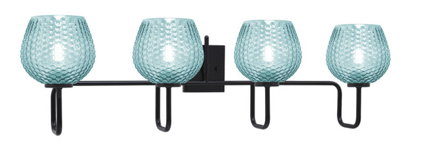 Toltec Lighting - 6224-MB-4605 - Four Light Bath Bar - Sandia - Matte Black