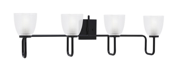 Toltec Lighting - 6224-MB-500 - Four Light Bath Bar - Sandia - Matte Black