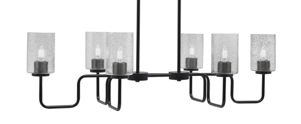 Toltec Lighting - 6236-MB-3002 - Six Light Bar - Sandia - Matte Black