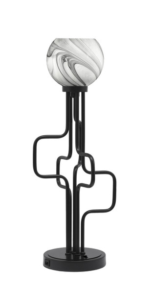 Toltec Lighting - 62-MB-4109 - One Light Accent Lamp - Sandia - Matte Black