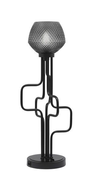 Toltec Lighting - 62-MB-4622 - One Light Accent Lamp - Sandia - Matte Black