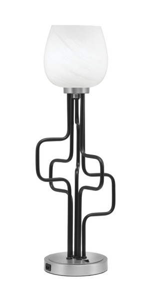Toltec Lighting - 62-MBGP-4811 - One Light Accent Lamp - Sandia - Matte Black & Graphite