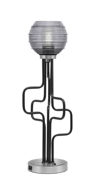 Toltec Lighting - 62-MBGP-5112 - One Light Accent Lamp - Sandia - Matte Black & Graphite