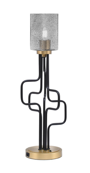 Toltec Lighting - 62-MBNAB-542 - One Light Accent Lamp - Sandia - Matte Black & New Age Brass
