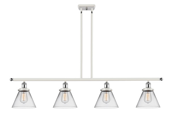 Innovations - 916-4I-WPC-G42-LED - LED Island Pendant - Ballston Urban - White Polished Chrome