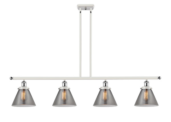 Innovations - 916-4I-WPC-G43 - Four Light Island Pendant - Ballston Urban - White Polished Chrome