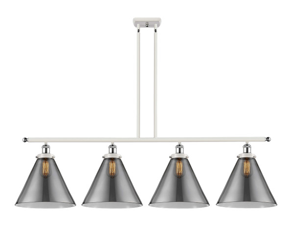 Innovations - 916-4I-WPC-G43-L - Four Light Island Pendant - Ballston Urban - White Polished Chrome