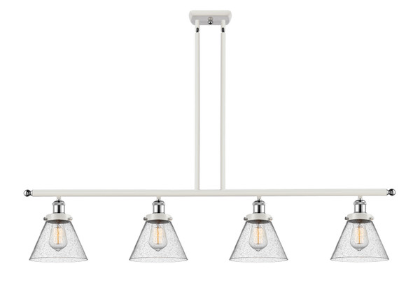 Innovations - 916-4I-WPC-G44-LED - LED Island Pendant - Ballston Urban - White Polished Chrome