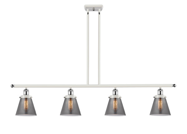 Innovations - 916-4I-WPC-G63-LED - LED Island Pendant - Ballston Urban - White Polished Chrome