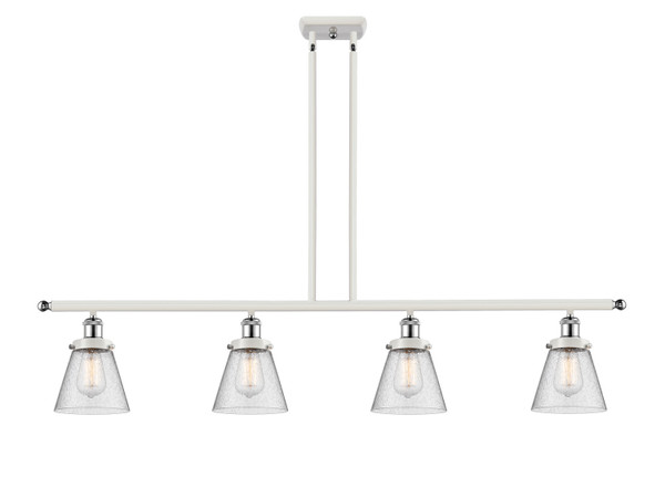 Innovations - 916-4I-WPC-G64-LED - LED Island Pendant - Ballston Urban - White Polished Chrome