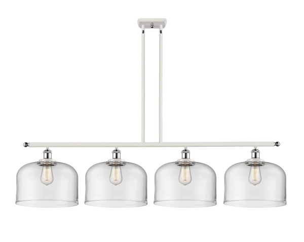 Innovations - 916-4I-WPC-G72-L-LED - LED Island Pendant - Ballston Urban - White Polished Chrome