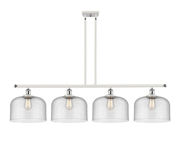 Innovations - 916-4I-WPC-G74-L - Four Light Island Pendant - Ballston Urban - White Polished Chrome