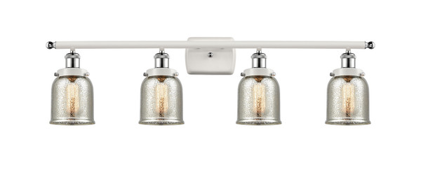 Innovations - 916-4W-WPC-G58 - Four Light Bath Vanity - Ballston Urban - White Polished Chrome