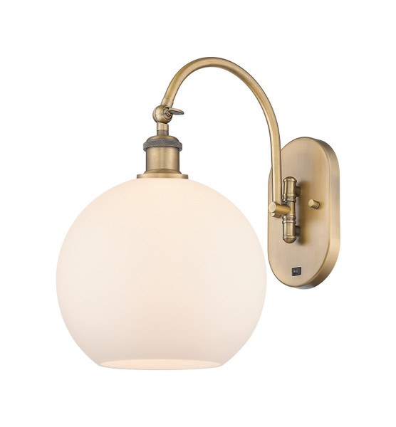 Innovations - 918-1W-BB-G121-10 - One Light Wall Sconce - Ballston - Brushed Brass
