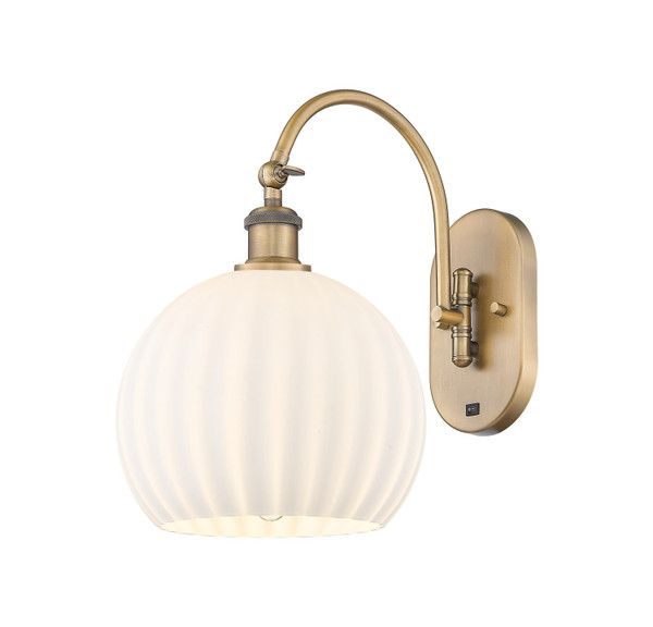 Innovations - 918-1W-BB-G1217-10WV - One Light Wall Sconce - Ballston - Brushed Brass