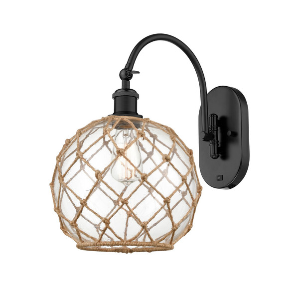 Innovations - 918-1W-BK-G122-10RB - One Light Wall Sconce - Ballston - Matte Black