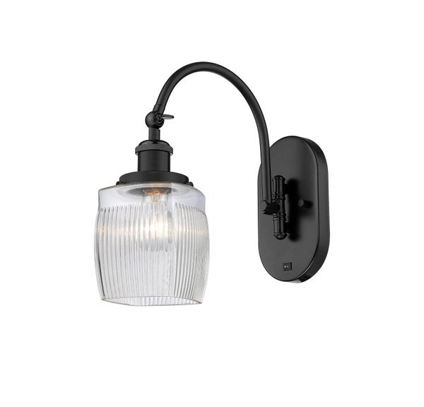 Innovations - 918-1W-BK-G302 - One Light Wall Sconce - Franklin Restoration - Matte Black