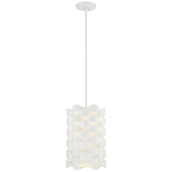 George Kovacs - P1301-655-L - LED Mini Pendant - Coastal Current - Sand White