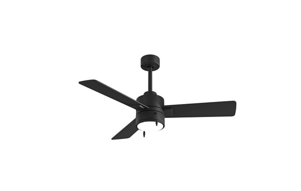 Matthews Fan Company - SS-BK-BK-42 - 42 Ceiling Fan - Steven - Matte Black
