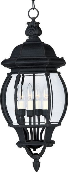 Maxim - 1039BK - Four Light Outdoor Hanging Lantern - Crown Hill - Black