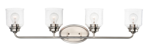 Maxim - 12264CDSN - Four Light Bath Vanity - Acadia - Satin Nickel