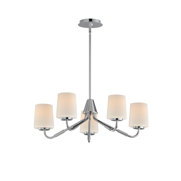 Maxim - 12696WTPC - Five Light Chandelier - Durham - Polished Chrome