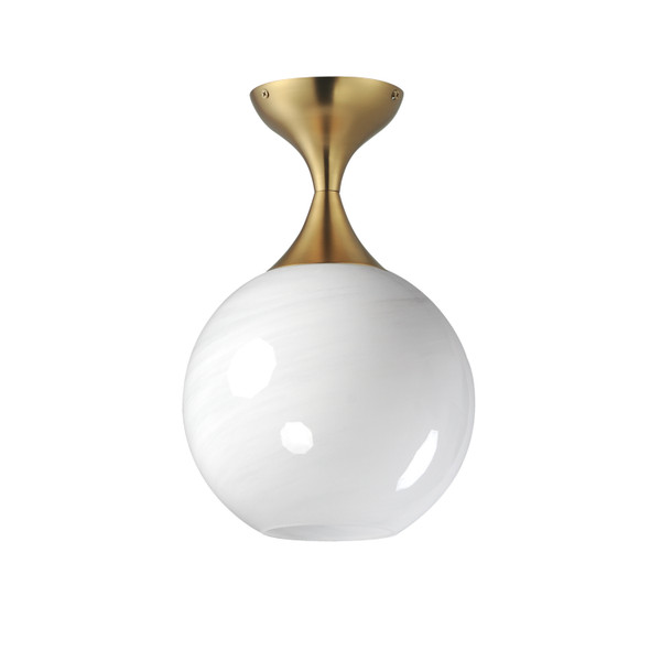 Maxim - 21229MRNAB - One Light Flush Mount - Neve - Natural Aged Brass