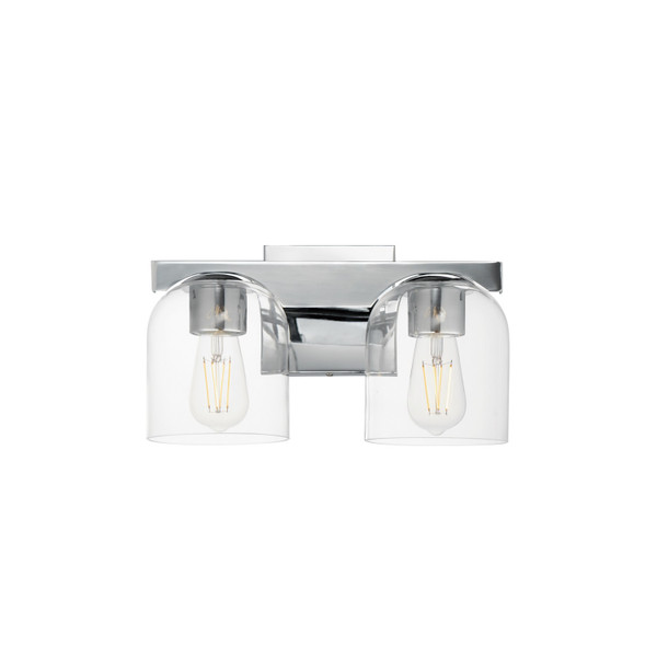 Maxim - 21232CLPC - Two Light Bath Vanity - Scoop - Polished Chrome