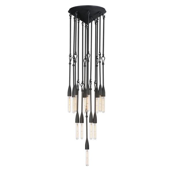 Maxim - 27719AR - 13 Light Pendant - Pioneer - Anthracite