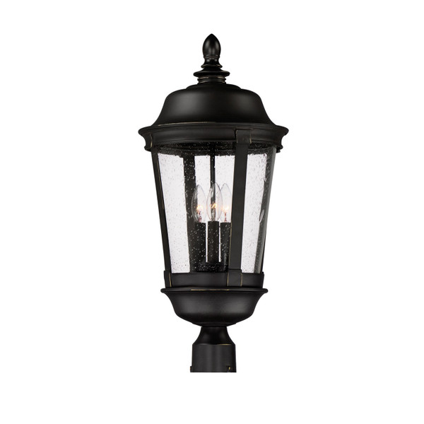 Maxim - 3022CDBZ - Three Light Outdoor Pole/Post Lantern - Dover DC - Bronze