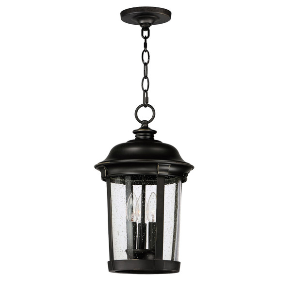 Maxim - 3028CDBZ - Three Light Outdoor Hanging Lantern - Dover DC - Bronze