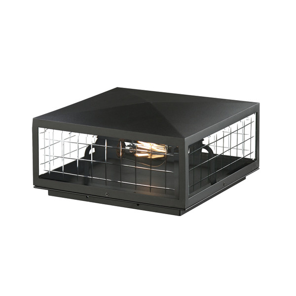 Maxim - 30690CLBK - Two Light Deck Lantern - Magnus - Black