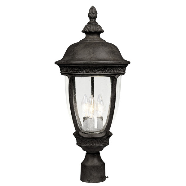 Maxim - 3461CDSE - Three Light Outdoor Pole/Post Lantern - Knob Hill DC - Sienna