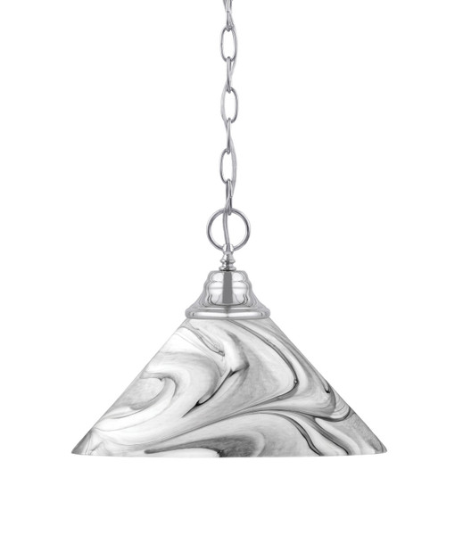 Toltec Lighting - 10-CH-2129 - One Light Pendant - Chain - Chrome