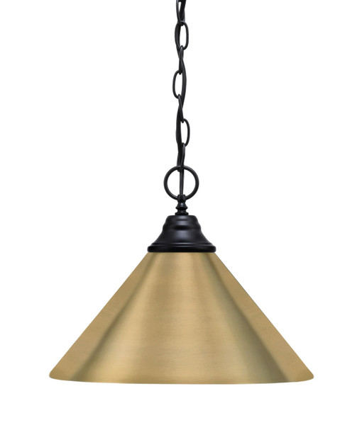 Toltec Lighting - 10-MB-420-NAB - One Light Pendant - Chain - Matte Black
