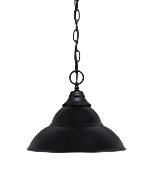 Toltec Lighting - 10-MB-428-MB - One Light Pendant - Chain - Matte Black