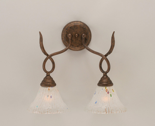 Toltec Lighting - 110-BRZ-751 - Two Light Wall Sconce - Leaf - Bronze