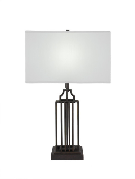 Toltec Lighting - 1111-DG - One Light Table Lamp - Sky Loft - Dark Granite