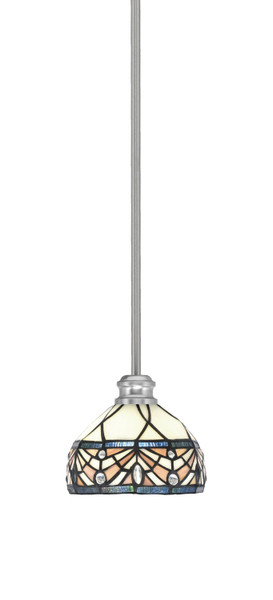 Toltec Lighting - 1151-BN-9485 - One Light Mini Pendant - Edge - Brushed Nickel