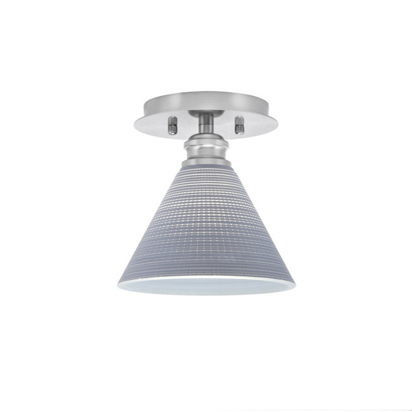 Toltec Lighting - 1160-BN-4052 - One Light Semi-Flush Mount - Edge - Brushed Nickel