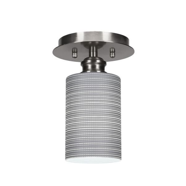 Toltec Lighting - 1160-BN-4062 - One Light Semi-Flush Mount - Edge - Brushed Nickel