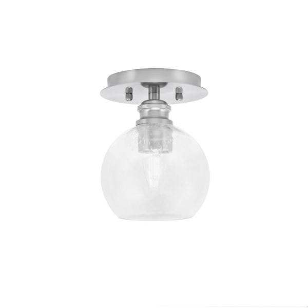 Toltec Lighting - 1160-BN-4100 - One Light Semi-Flush Mount - Edge - Brushed Nickel