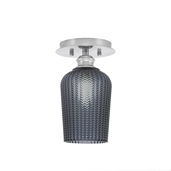 Toltec Lighting - 1160-BN-4252 - One Light Semi-Flush Mount - Edge - Brushed Nickel
