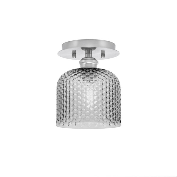 Toltec Lighting - 1160-BN-4612 - One Light Semi-Flush Mount - Edge - Brushed Nickel