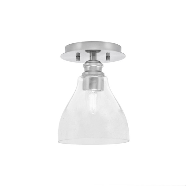 Toltec Lighting - 1160-BN-4760 - One Light Semi-Flush Mount - Edge - Brushed Nickel