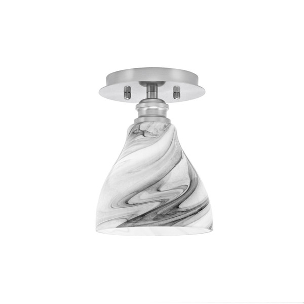 Toltec Lighting - 1160-BN-4769 - One Light Semi-Flush Mount - Edge - Brushed Nickel