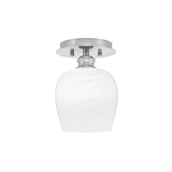 Toltec Lighting - 1160-BN-4811 - One Light Semi-Flush Mount - Edge - Brushed Nickel
