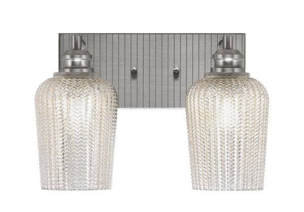 Toltec Lighting - 1162-BN-4253 - Two Light Bath Bar - Edge - Brushed Nickel