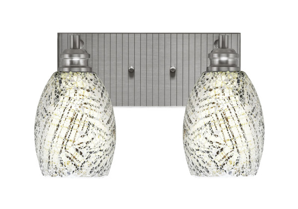 Toltec Lighting - 1162-BN-5054 - Two Light Bath Bar - Edge - Brushed Nickel