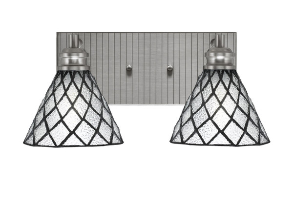 Toltec Lighting - 1162-BN-9185 - Two Light Bath Bar - Edge - Brushed Nickel